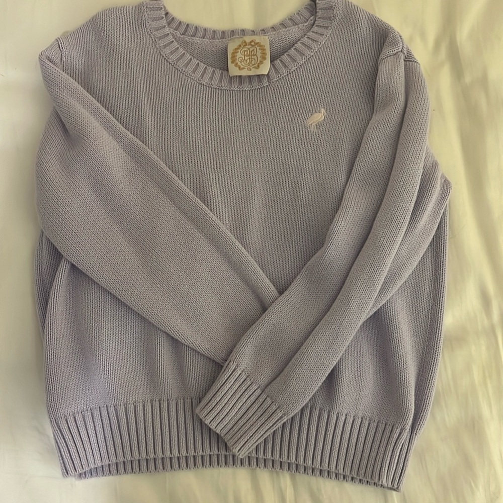 The Beaufort Bonnet company, girls size 8 lavender sweater.
